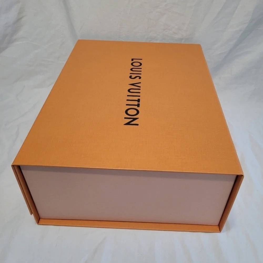Louis Vuitton Magnetic Gift Box Decorative Storage Organizer Empty 14 x 10 x 4.7
